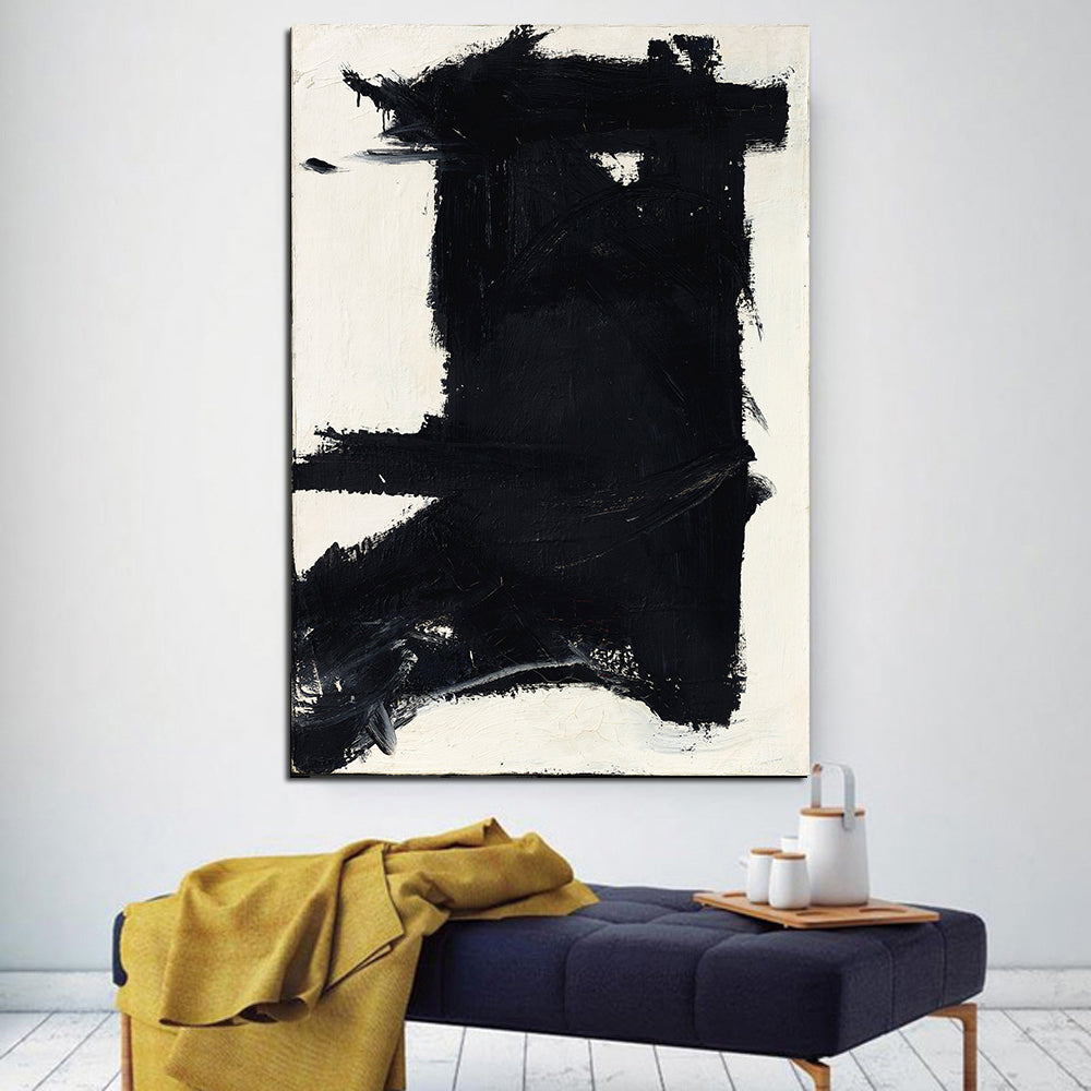Tableau abstrait nordique sur toile