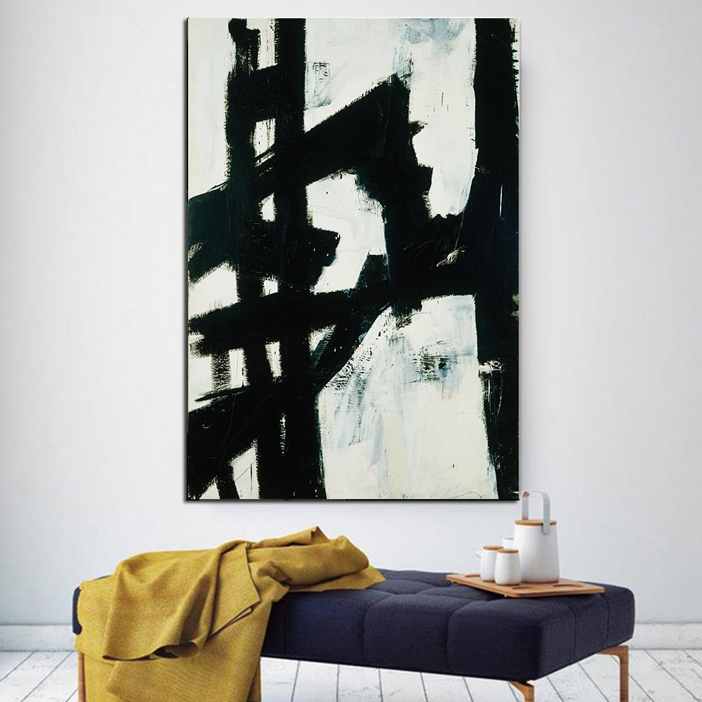 Tableau abstrait nordique sur toile