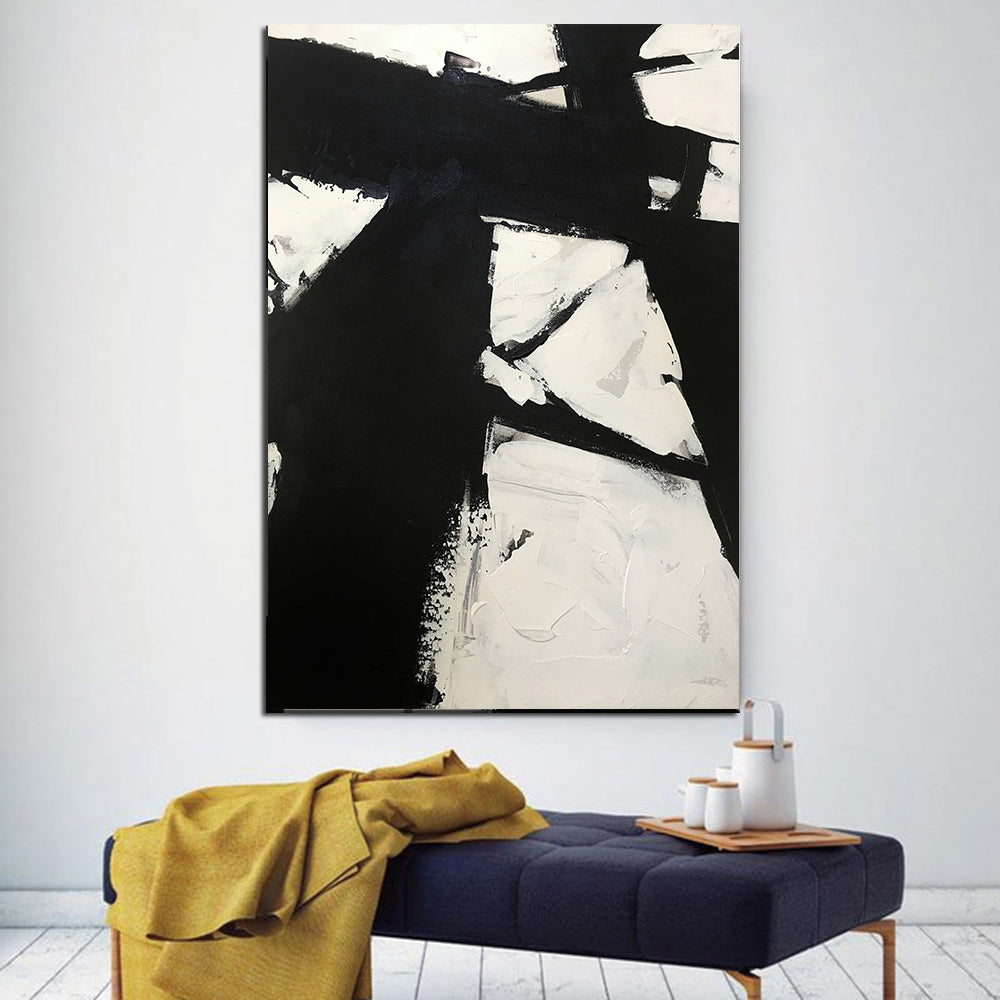 Tableau abstrait nordique sur toile