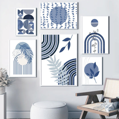 Art mural bohème bleu