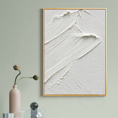 Art mural monochrome fait main
