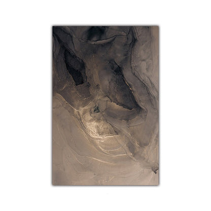 Tableau moderne sur toile effet marbre gris et or