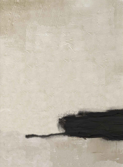 Tableau abstrait sur toile d'une élégance neutre