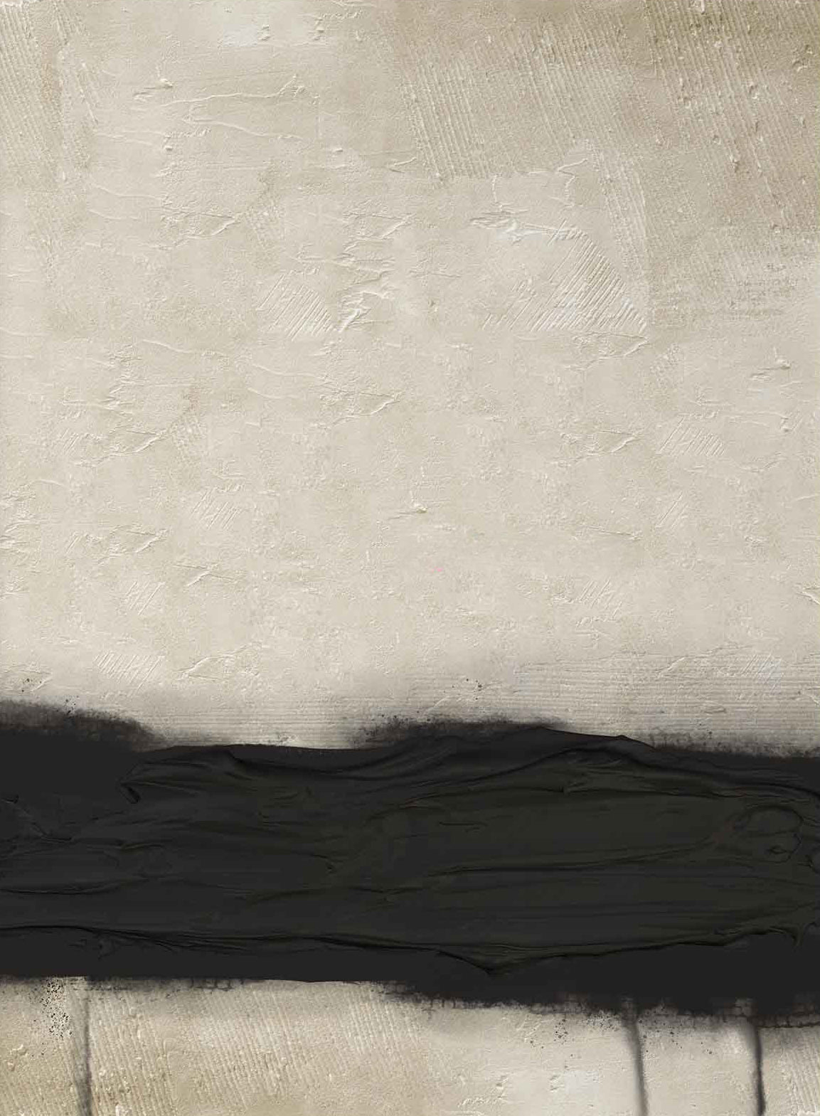 Tableau abstrait sur toile d'une élégance neutre