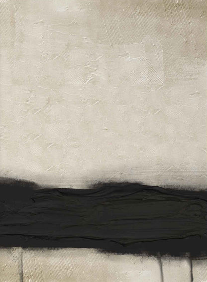 Tableau abstrait sur toile d'une élégance neutre