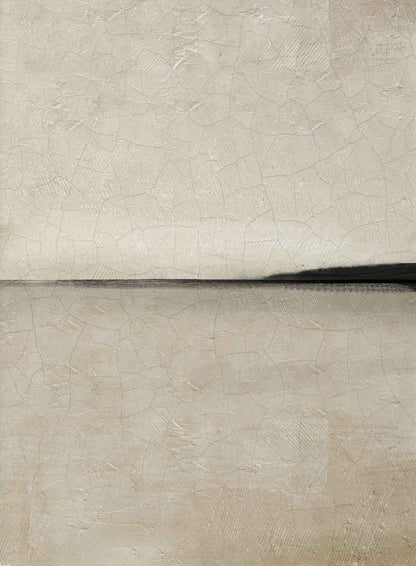 Tableau abstrait sur toile d'une élégance neutre