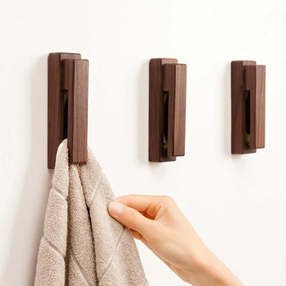 Porte-serviette scandinave « pince » à fixer en bois