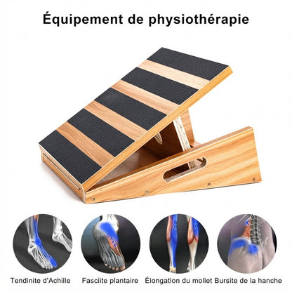 Planche inclinée en bois professionnelle (demi-couverture)