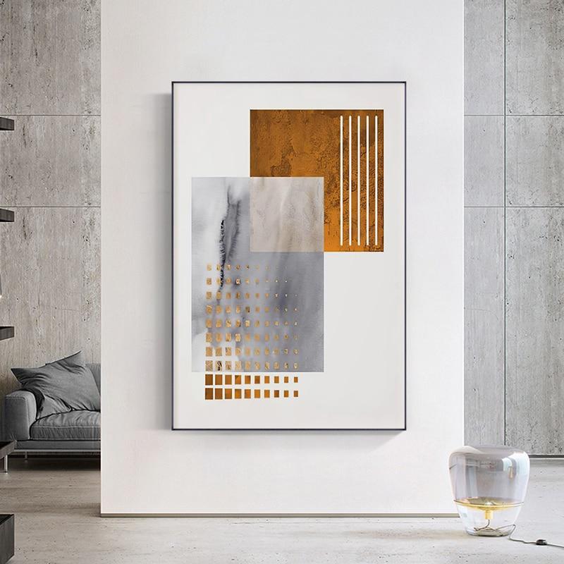 Toile artistique géométrique sur l'espace