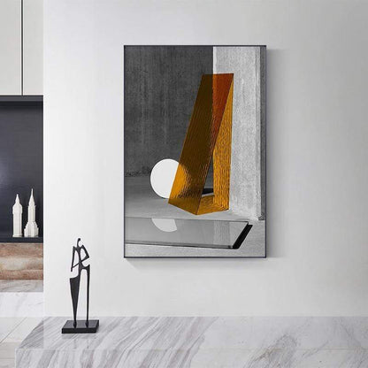 Toile artistique géométrique sur l'espace